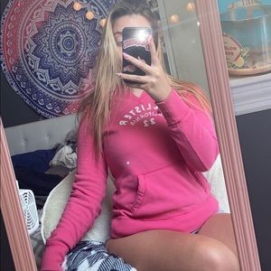 Pink hoodie